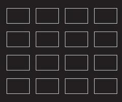 A black and white square grid with white lines vector