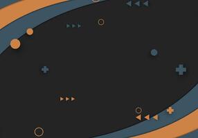 Curve shapes background. vector