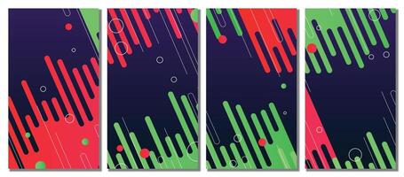 Abstract modern template set background. vector
