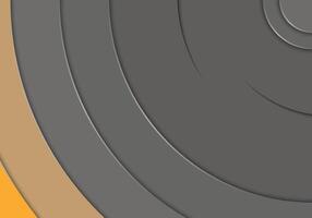 Paper cut in curve style with shadow. vector