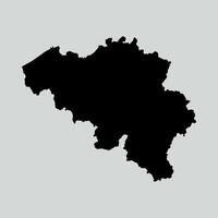 map of Belgium with territories vector