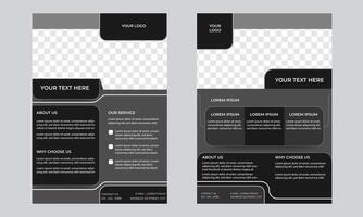 Corporate flyer design for business events and services. template design. a4 size vector