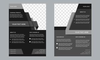 business flyer design template. A4 size modern layout vector