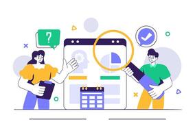 Machine Learning Jobs Illustration with Scientists, Big Data Analysis, and Technology Themes vector