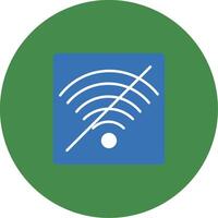No Wifi Icon Design Symbol vector