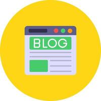 Blog Icon Design Symbol vector