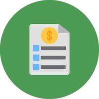 Bill Icon Design Symbol vector