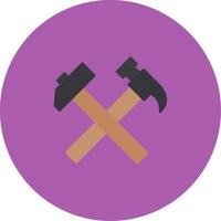 Crossed Hammers Icon Design Symbol vector