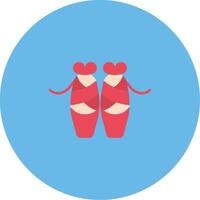 Ballet Icon Design Symbol vector