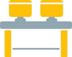 Work Table Icon Design Symbol vector