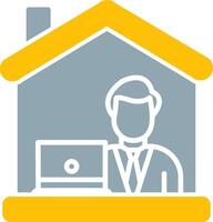 Work From Home Icon Design Symbol vector
