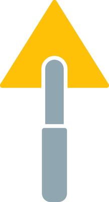 Triangular Shovel Icon Design Symbol