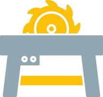 Table Saw Icon Design Symbol vector