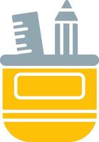 Pencil Case Icon Design Symbol vector