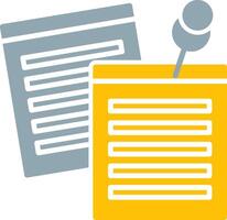 Sticky Notes Icon Design Symbol vector
