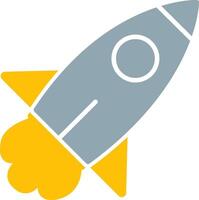 Rocket Launch Icon Design Symbol vector