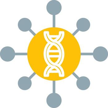 Genomics Icon Design Symbol vector