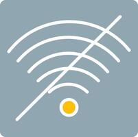 No Wifi Icon Design Symbol vector