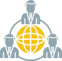 Outsourcing Icon Design Symbol vector