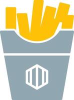 Fries Icon Design Symbol vector