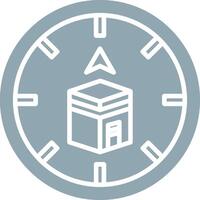 Qibla Icon Design Symbol vector