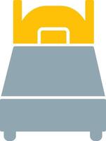 Single Bed Icon Design Symbol vector