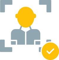 Face Scan Icon Design Symbol vector