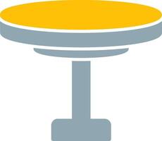 Round Table Icon Design Symbol vector