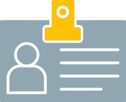 Identification Card Icon Design Symbol vector