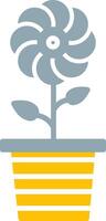 Flowerpot Icon Design Symbol vector