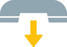 End Call Icon Design Symbol vector