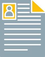 Curriculum Vitae Icon Design Symbol vector