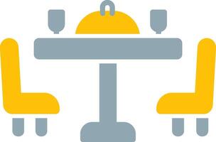 Dining Table Icon Design Symbol vector