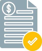 Bill Icon Design Symbol vector