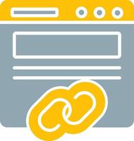 Backlinks Icon Design Symbol vector