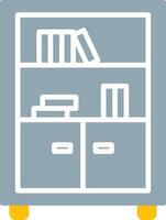 Bookshelf Icon Design Symbol vector