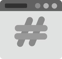 Hashtags Icon Design Symbol vector