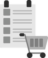 Shopping List Icon Design Symbol vector
