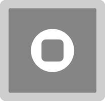 Stop Button Icon Design Symbol vector