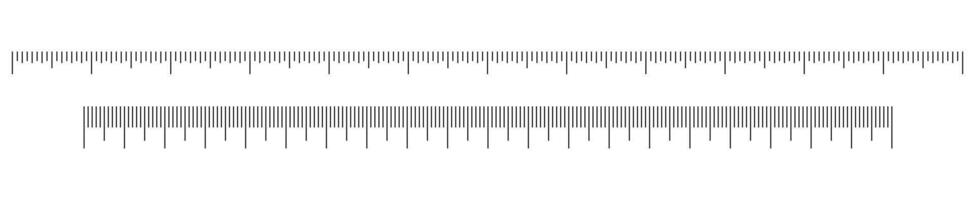 Detailed Ruler with Inch and Centimeter Scales. vector