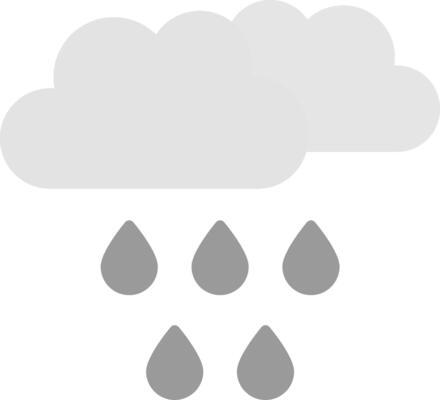 Raining Icon Design Symbol