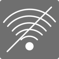 No Wifi Icon Design Symbol vector