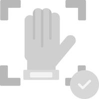 Hand Recognition Icon Design Symbol vector
