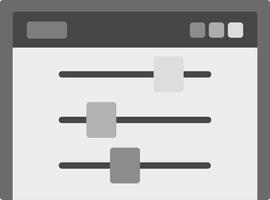 Control Icon Design Symbol vector