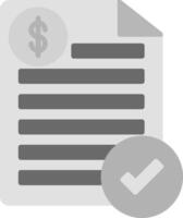 Bill Icon Design Symbol vector