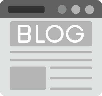 Blog Icon Design Symbol