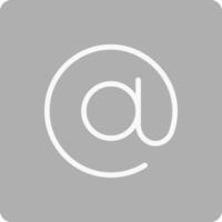 Arroba Icon Design Symbol vector
