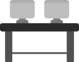 Work Table Icon Design Symbol vector
