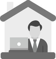 Work From Home Icon Design Symbol vector