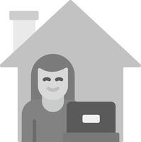 Work From Home Icon Design Symbol vector